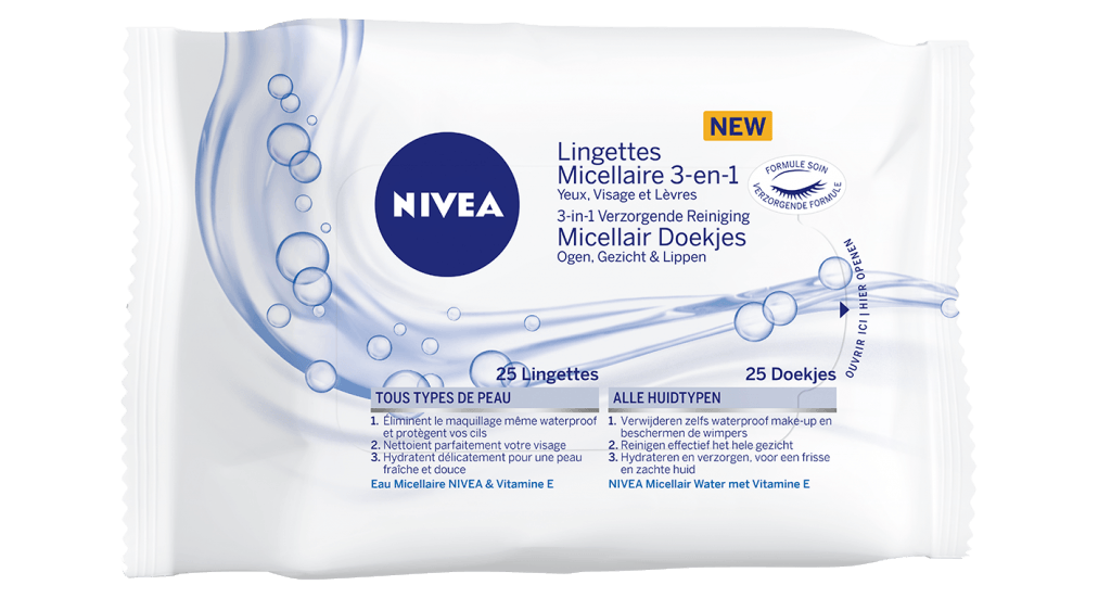 NIVEA 3-in-1 micellaire reinigingsdoekjes