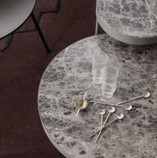 ferm living marble bijzettafel