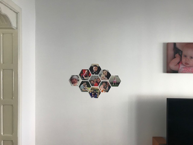 hexagon collage