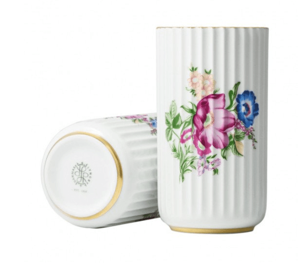 lyngby porcelæn floral decoration vaas