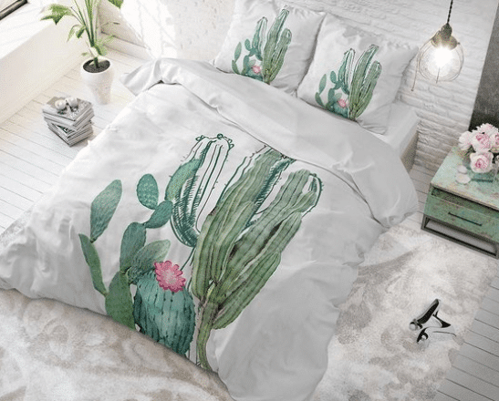 sleeptime elegance cactus marble dekbedovertrek