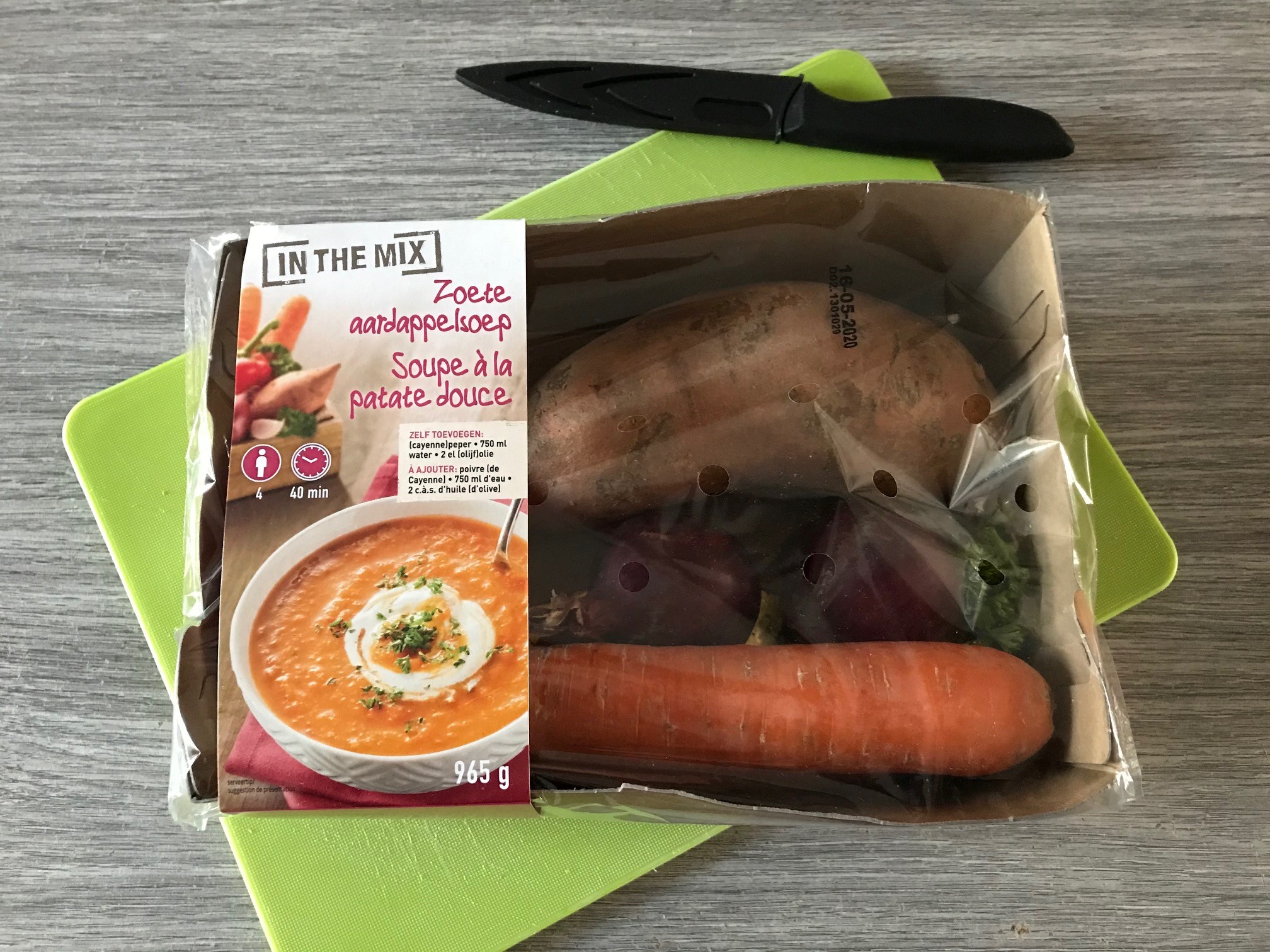 lidl verspakket zoete aardappelsoep