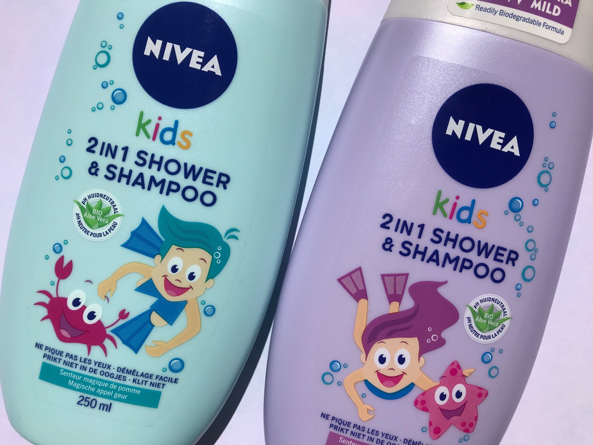 nivea kids 2 in 1 douchegel shampoo