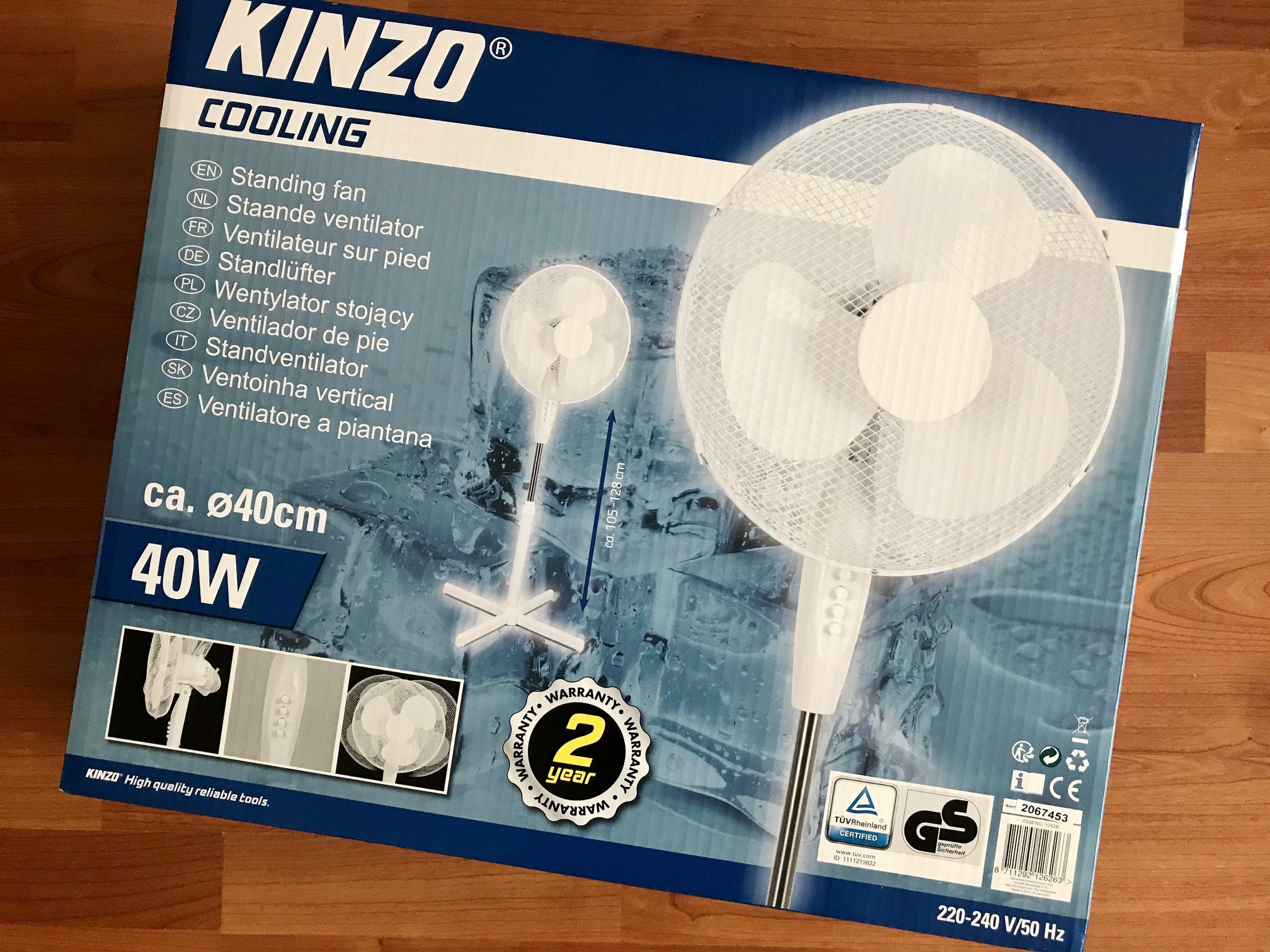 kinzo cooling ventilator