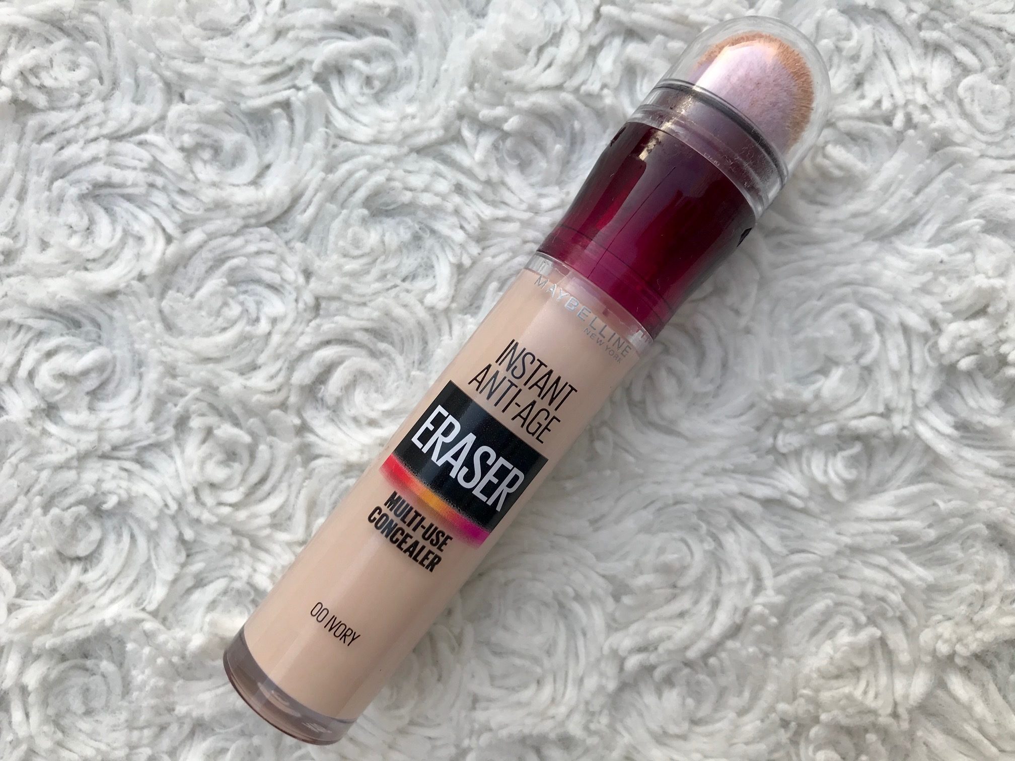 maybelline instant anti-age eraser 00 ivory concealer