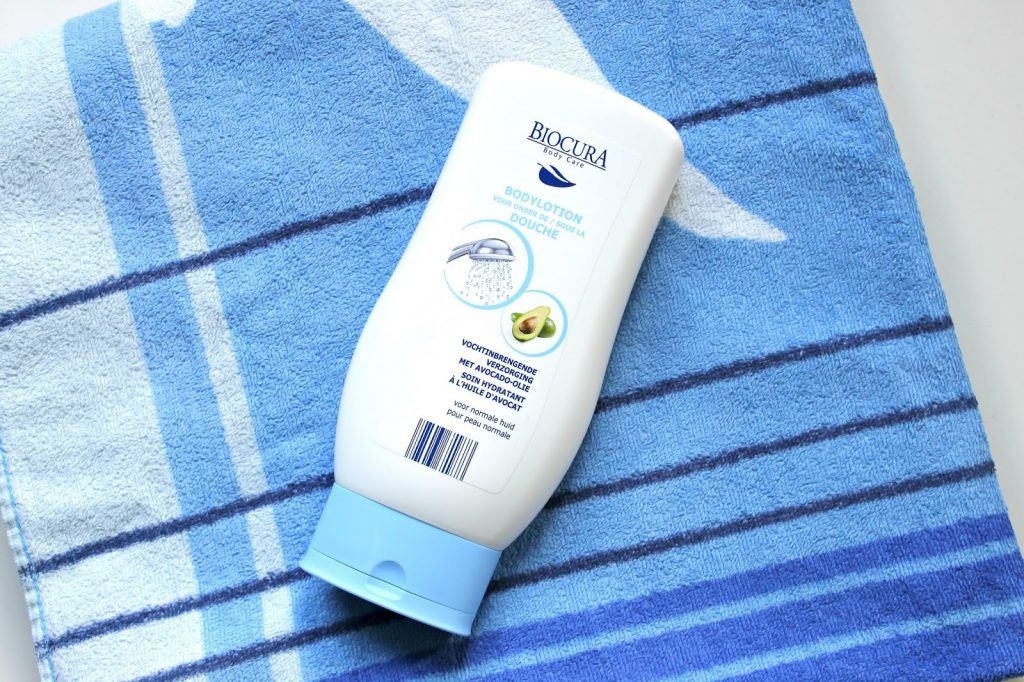 biocura bodylotion onder de douche