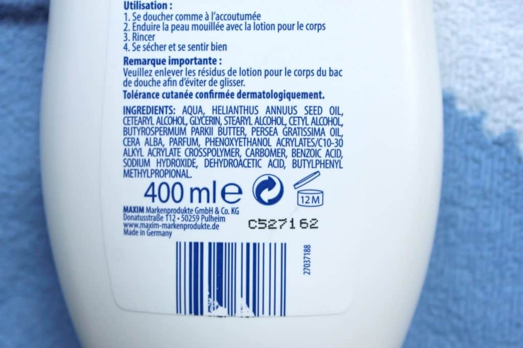 ingrediënten biocura bodylotion