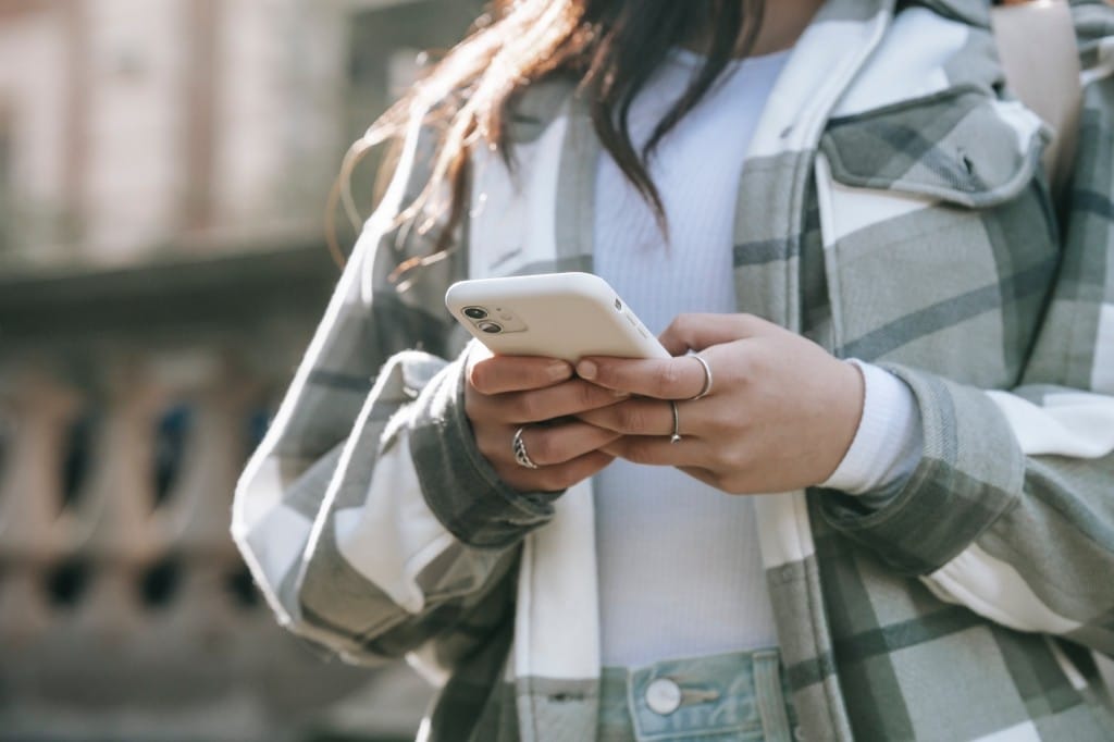 batterij van smartphone bijna leeg