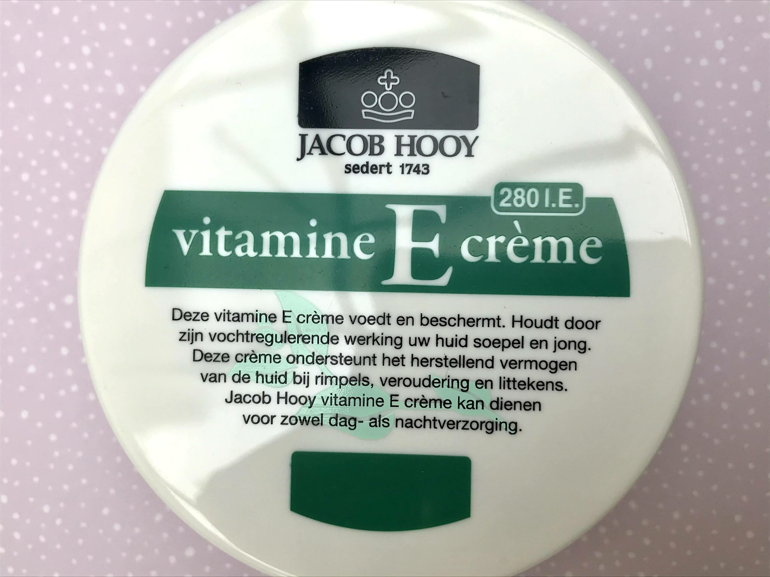 jacob hooy vitamine e crème review