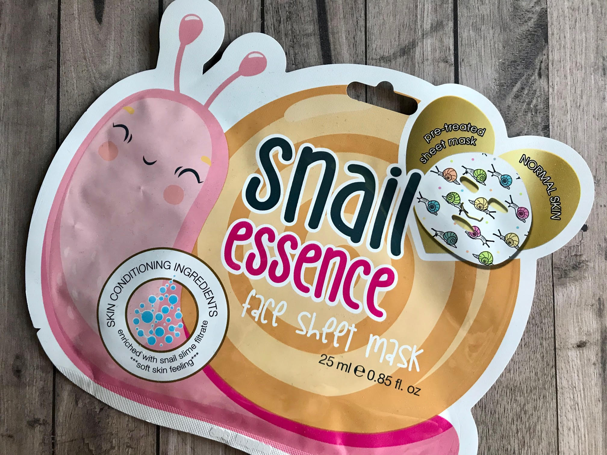 snail essence face sheet mask