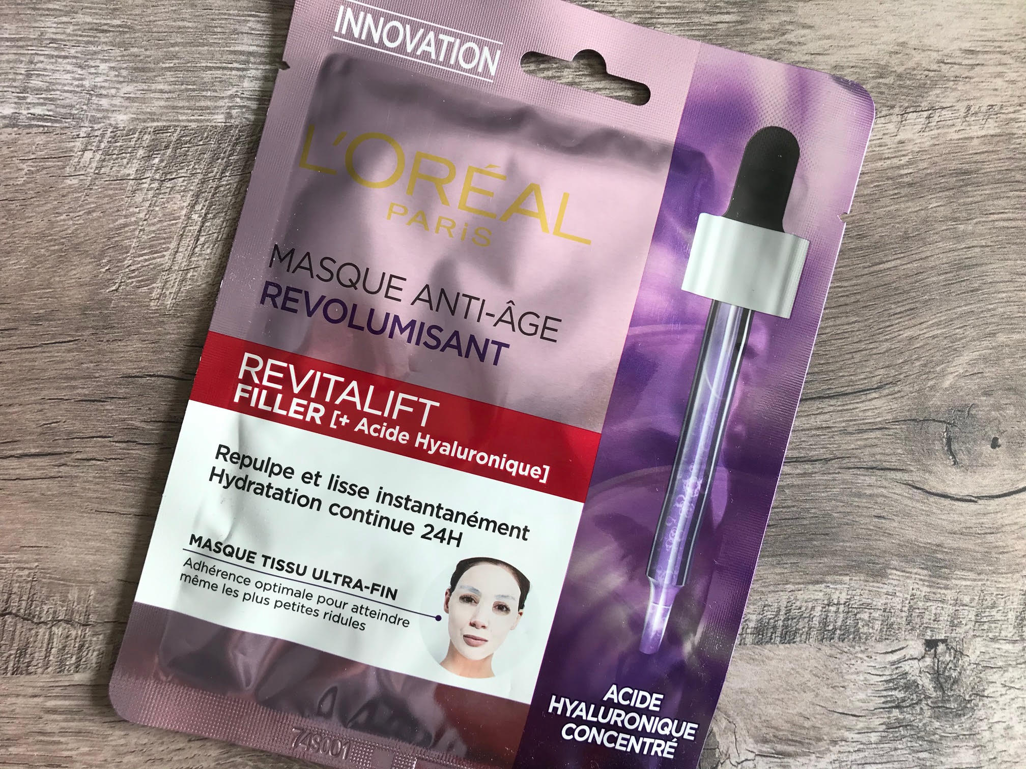 l'oreal paris revitalift filler tissuemasker