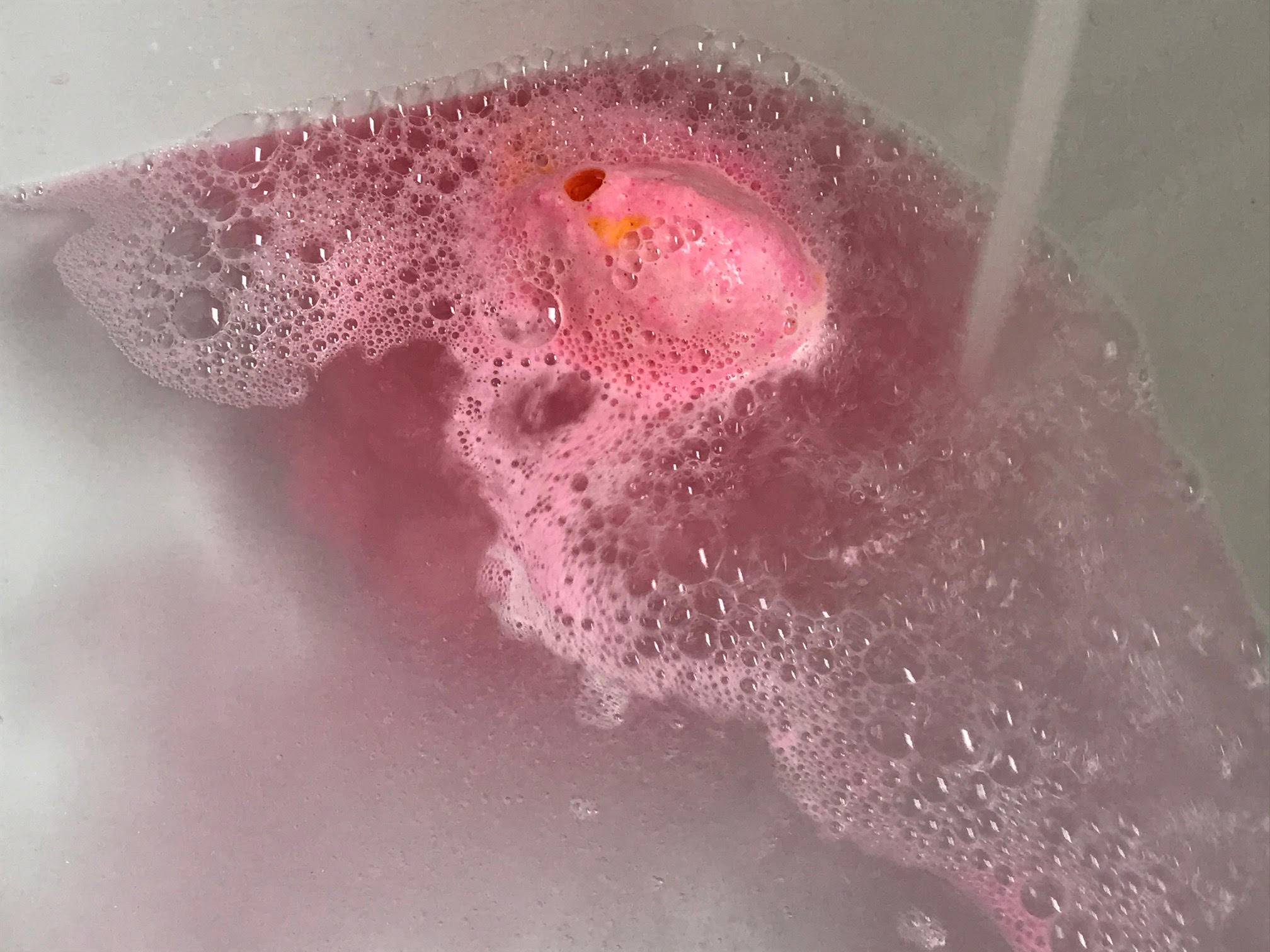 lush bath bomb rose gold