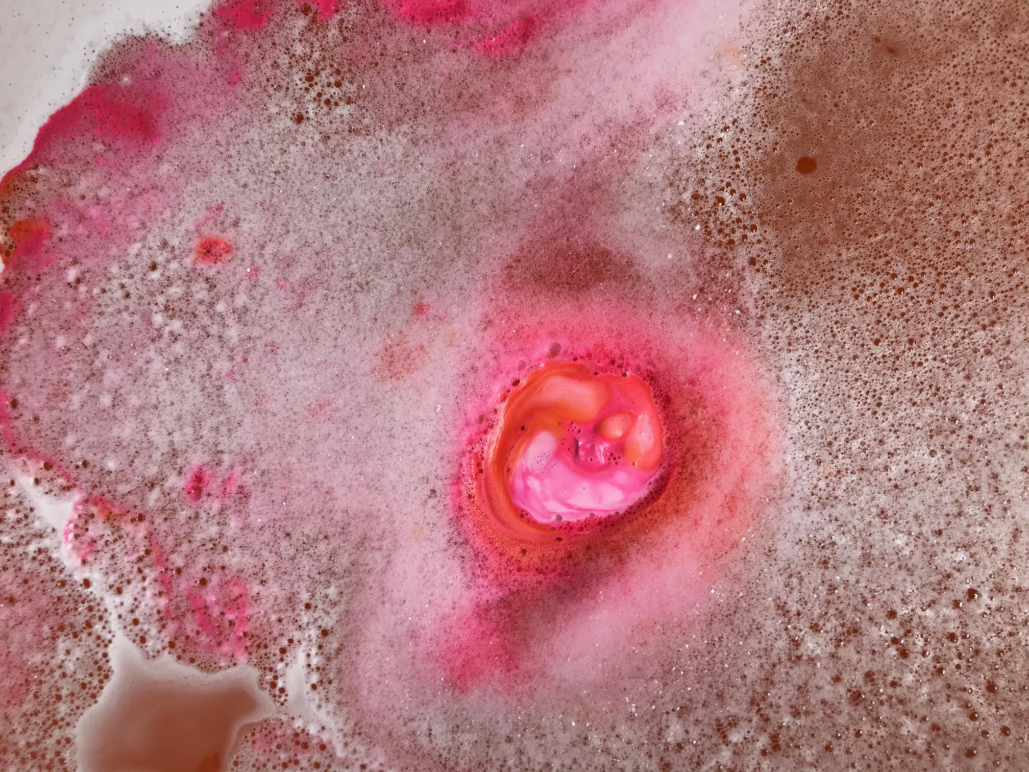 rose gold bath bomb