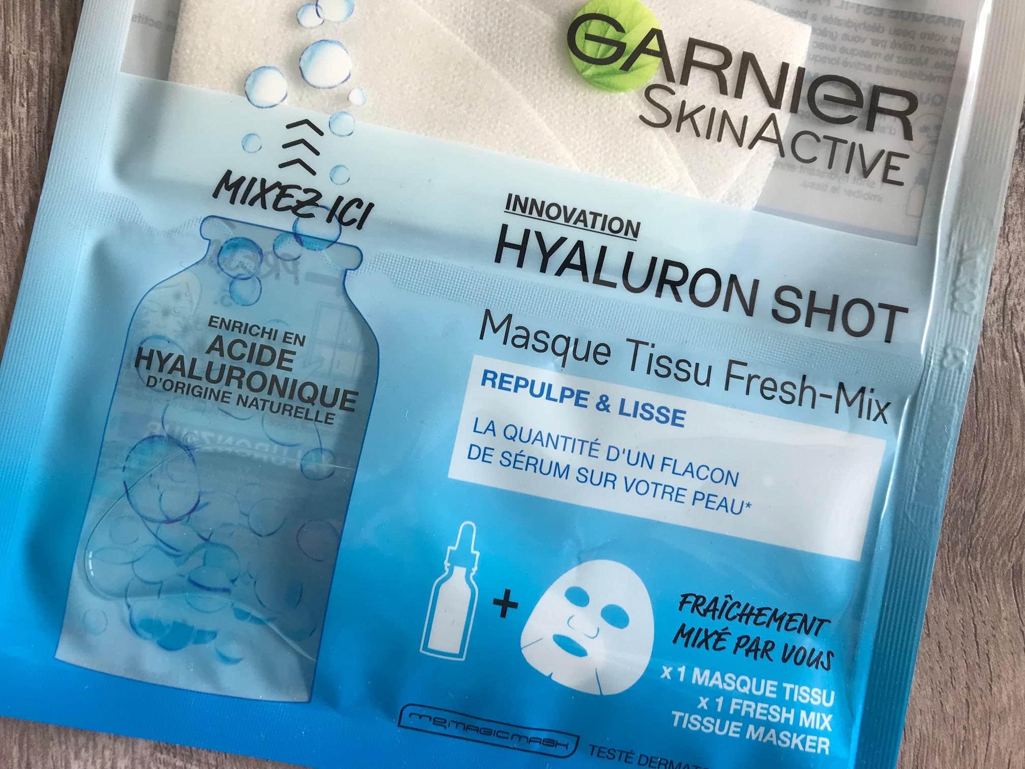 garnier freshmix hyaluron shot mask