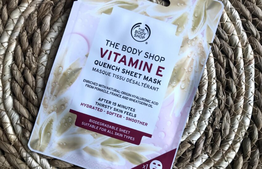 the body shop sheet mask vitamine E