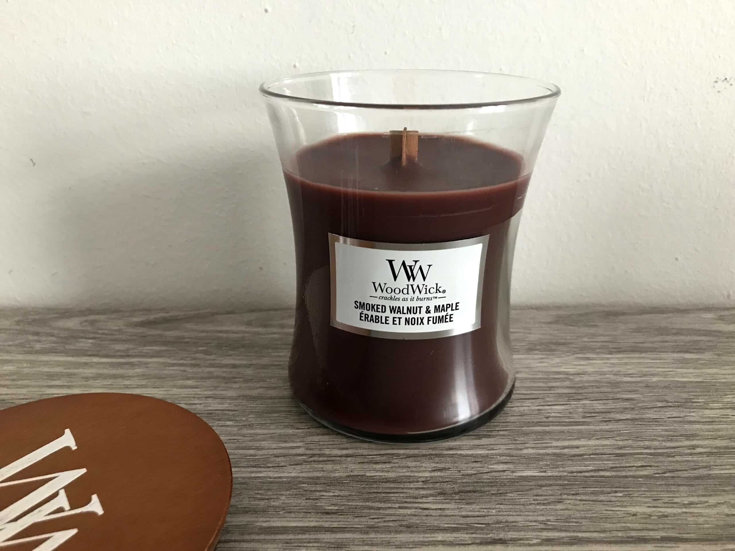 woodwick smoked walnut & maple