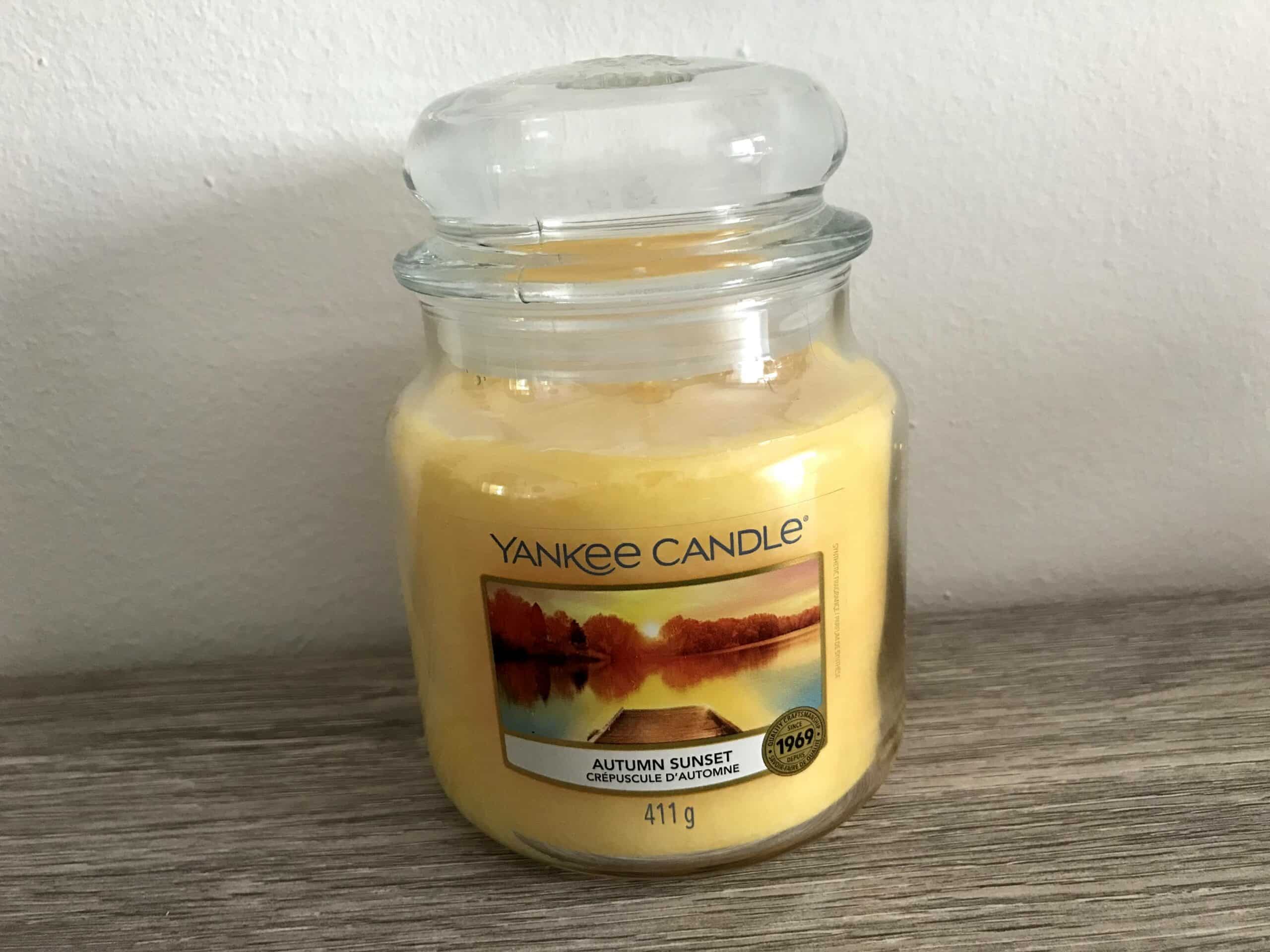 yankee candle autumn sunset