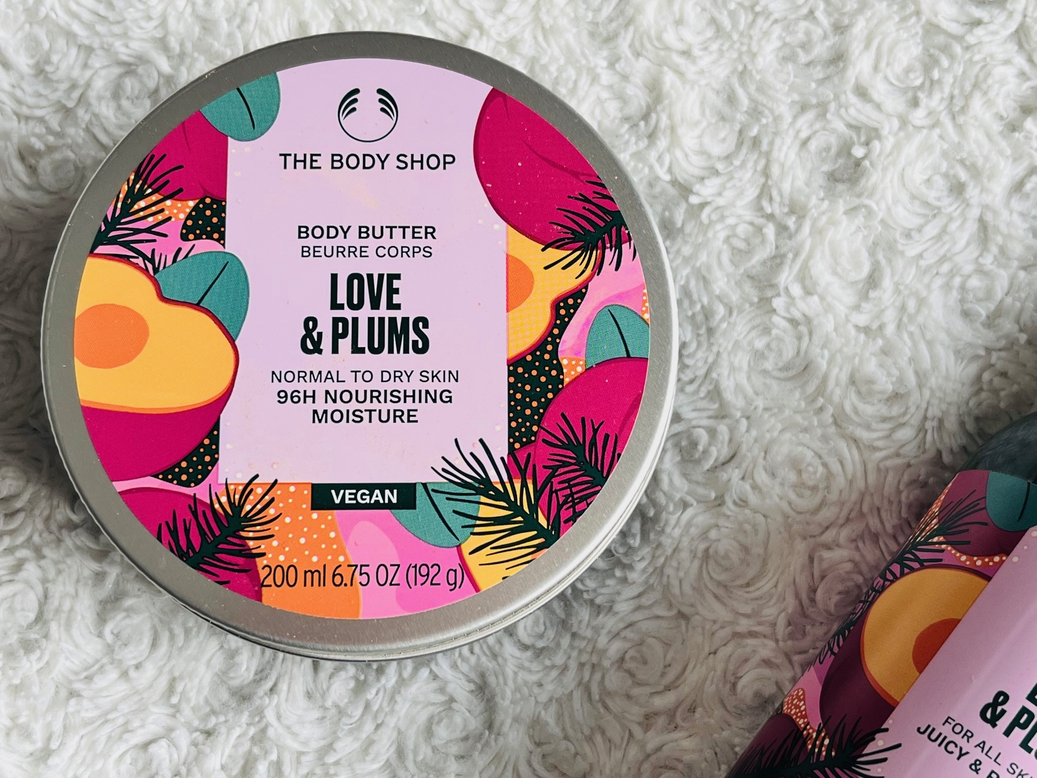 the body shop love & plums body butter