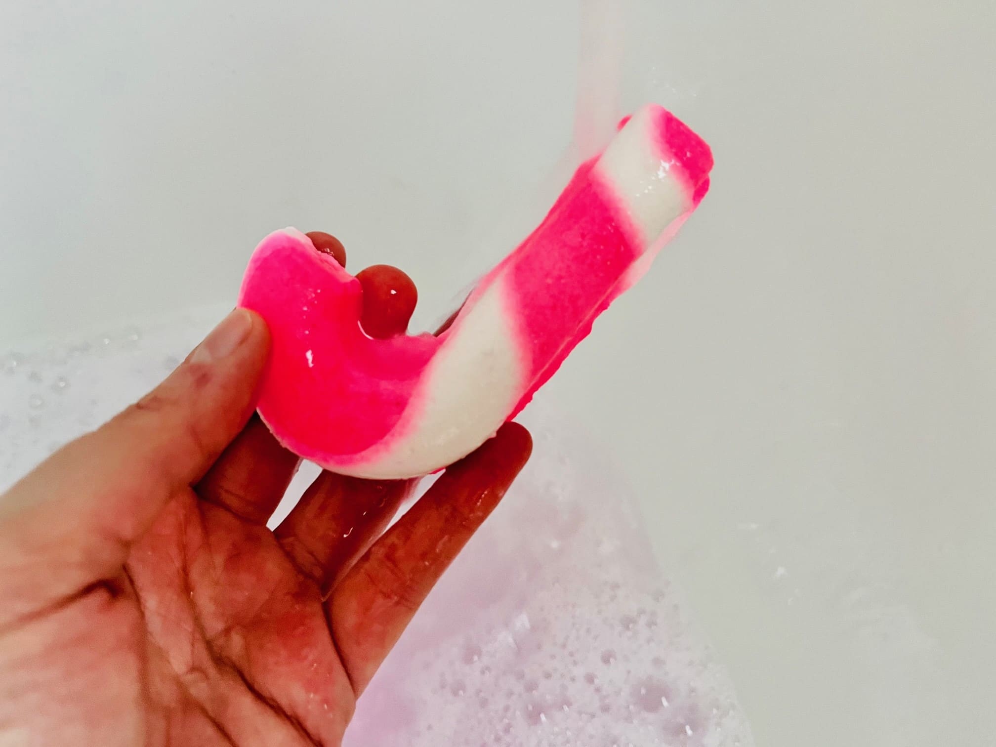 candy cane bubble bar