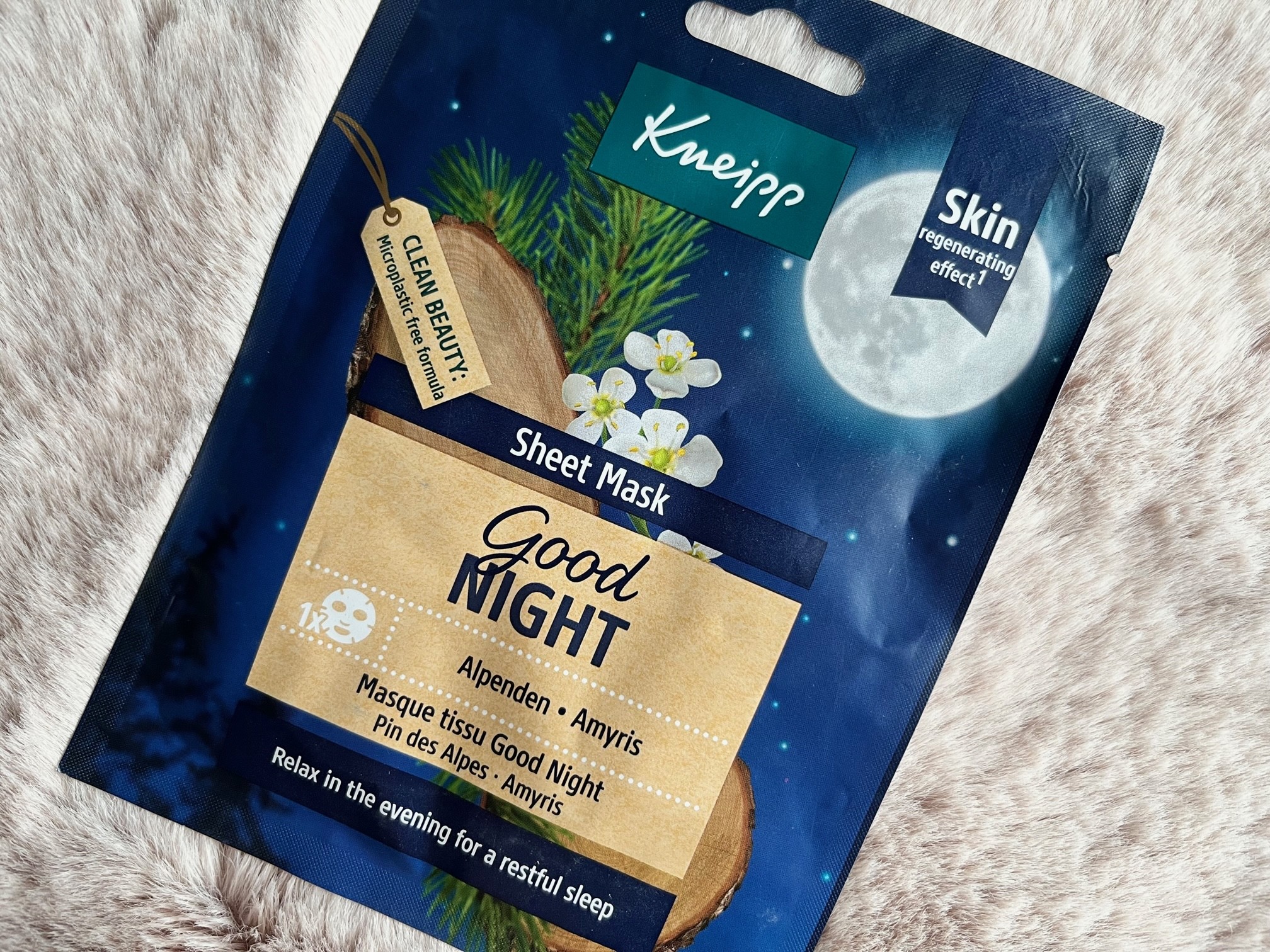 kneipp good night sheet mask