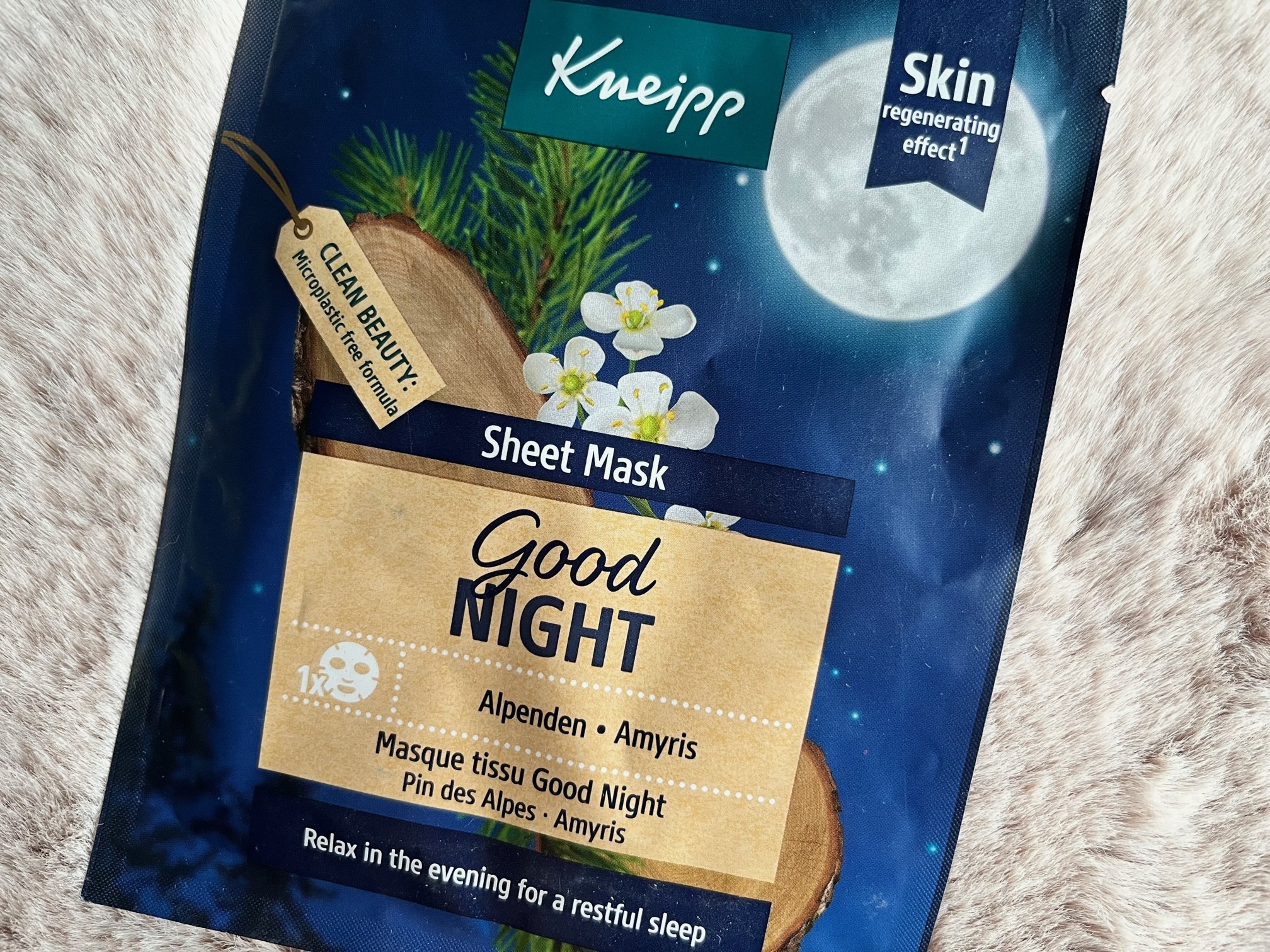kneipp sheet mask good night