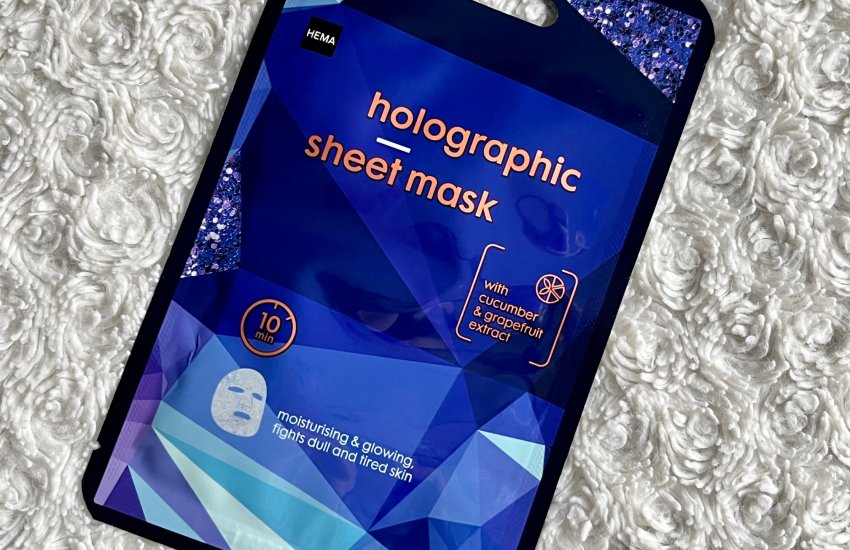 hema holographic sheet mask