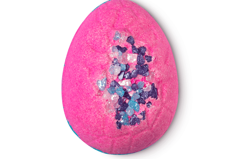 flamingo egg bath bomb