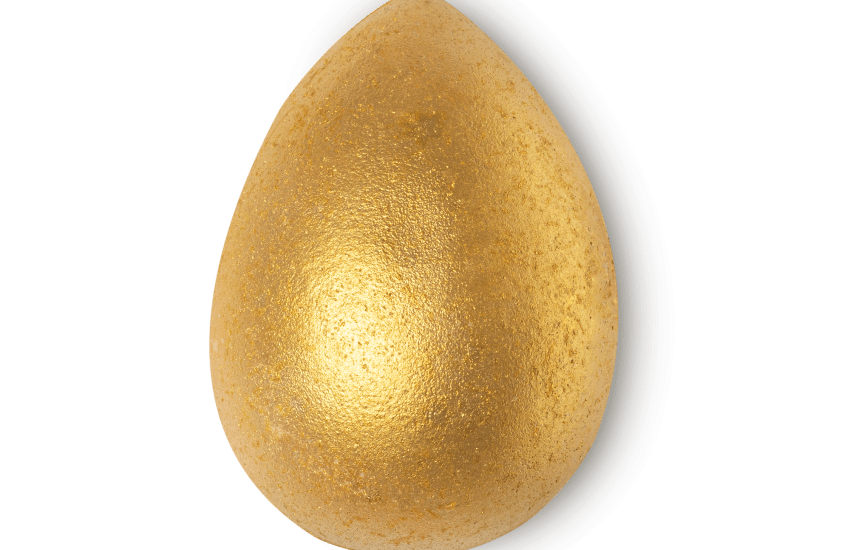 golden egg bath bomb