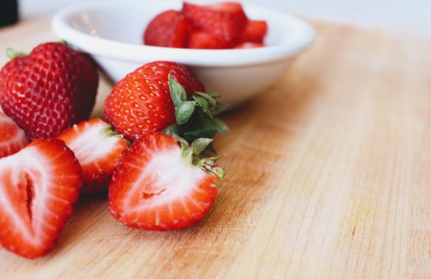 gesneden aardbeien bewaren