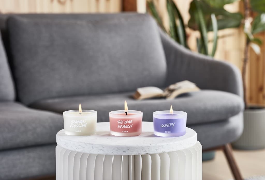 lush geurkaarsen