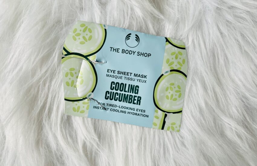 the body shop cooling cucumber eye sheet mask