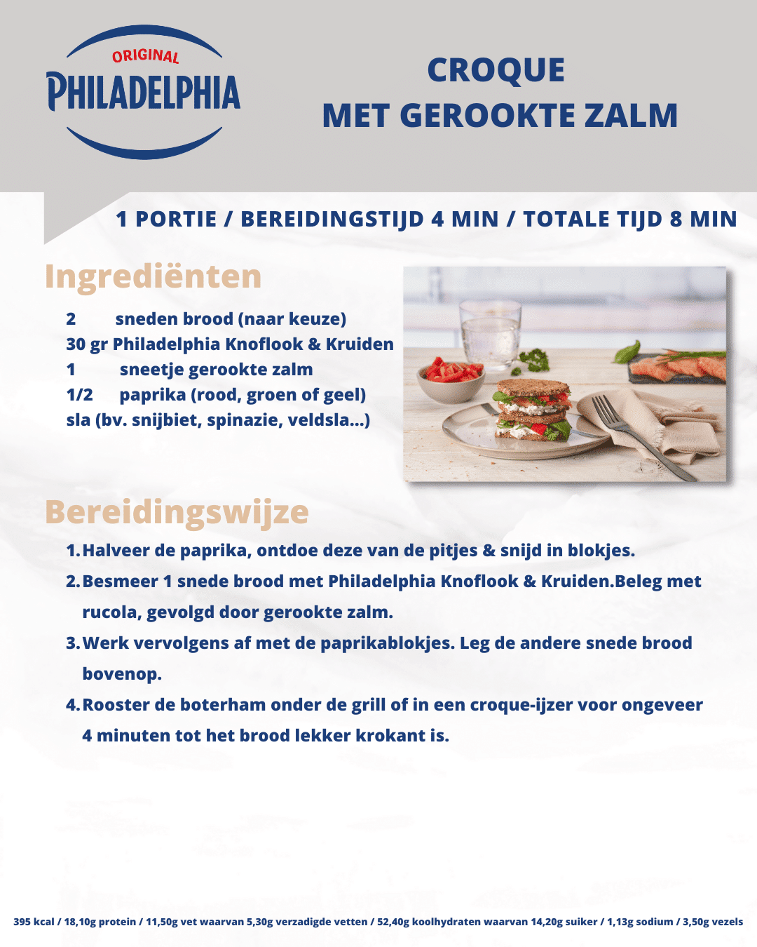 croque met gerookte zalm