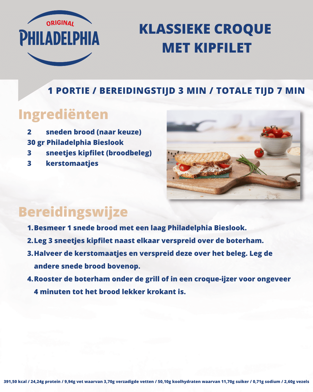 croque met kipfilet