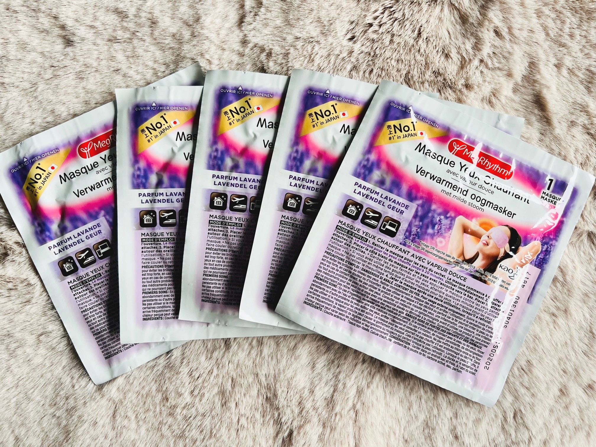 megrhythm verwarmend oogmasker lavendel