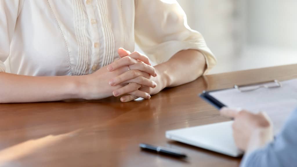 nerveus voor sollicitatiegesprek