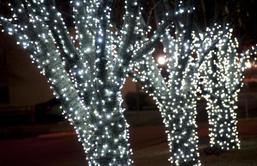 kerstverlichting buiten