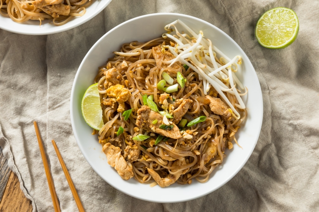 pad thai met kip