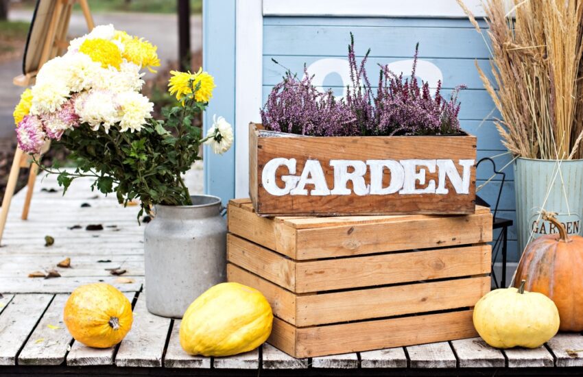 herfstdecoratie tuin