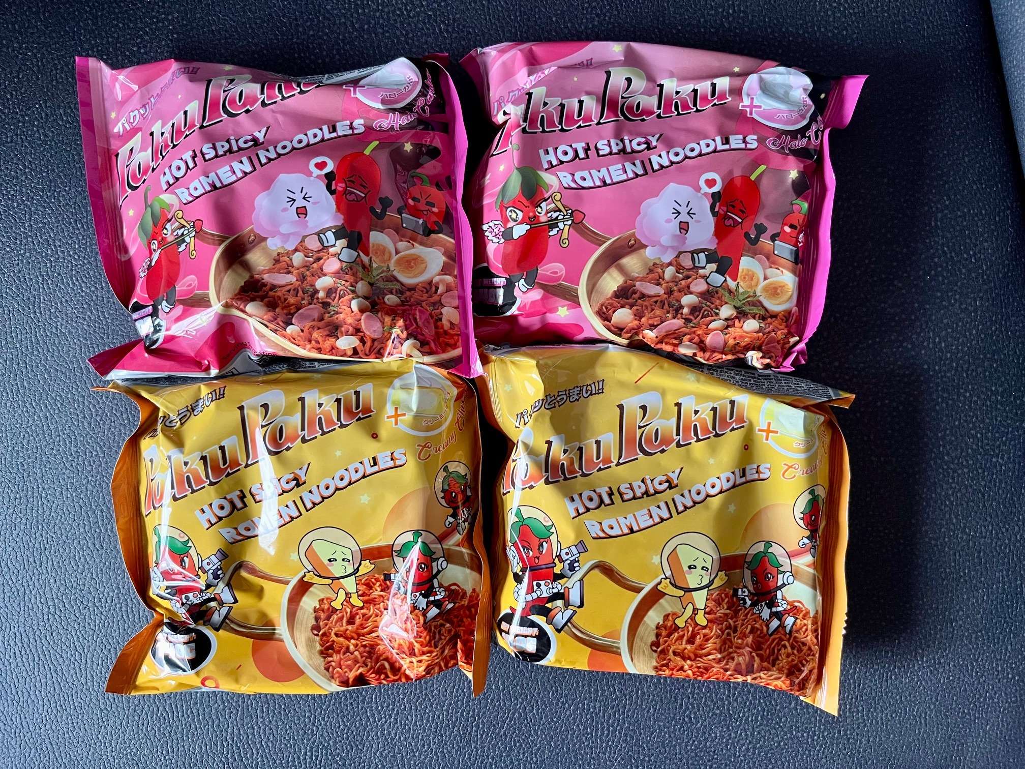 hot spicy ramen noodles action